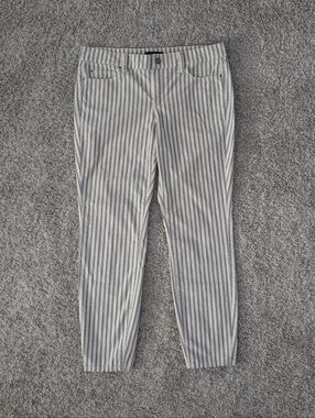 Women's Ann Taylor "The Skinny Ankle" Modern fit striped pants